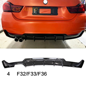 Nuevo Difusor de Parachoques Trasero Cromado+Negro+Plateado CYC-AUTO F32/F36, Escape Simple/Doble, Estilo MP, Serie 4 Coupé 440i/430i, 100% Compatible - Product Image 2