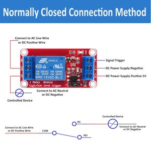 Module de relais à 1 canal DC 12V avec isolation optocoupleur, prend en charge le déclenchement à haut ou bas niveau, pour Arduino et D - Product Image 2