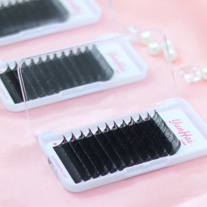 Yunhai Cachemire Lash Extension Plateaux De Marque Privée Volume Russe Extensions De Cils <span class=keywords><strong>Velours</strong></span> De Soie <span class=keywords><strong>Velours</strong></span> Foncé Extensions De Cils - Product Image 5