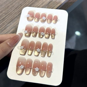 <span class=keywords><strong>Uñas</strong></span> postizas <span class=keywords><strong>de</strong></span> acrílico 3D <span class=keywords><strong>de</strong></span> alta gama con diseño <span class=keywords><strong>de</strong></span> ojos <span class=keywords><strong>de</strong></span> gato francés, hechas a mano, transfronterizas, con pedrería, <span class=keywords><strong>de</strong></span> presión suave para dedos. - Product Image 5