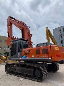 Excavatrice sur chenilles lourde Hitachi ZX350H d'occasion, pelle hydraulique d'origine japonaise pour l'exploitation minière et les grands travaux de terrassement - Product Image 5