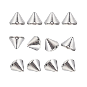 Clous coniques argentés OEM, clous punk pour vêtements, vestes en cuir, chaussures, sacs, rivets pour bricolage - Product Image 5