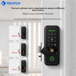 Cerradura Inteligente Tuya para Puerta, Impermeable, con Huella Dactilar, Tarjeta RFID, Código, para Exteriores, Puerta de Madera o Metal, Sin Llave, con Memoria en la Nube, SDK y App - Product Image 2