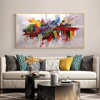Vente chaude en gros peinture à l'huile Home Decor Peinture 100% peinture à l'huile abstraite faite à la main