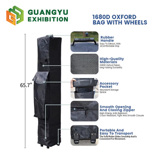 Carpa Plegable con Impresión Personalizada 10x10, <span class=keywords><strong>Toldo</strong></span> <span class=keywords><strong>3x3</strong></span> con Rayas Amarillas, Carpa Pop-Up 10x10 de Aluminio Resistente para Exposiciones en Interiores - Product Image 6