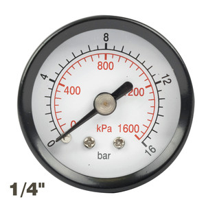 MANOMÈTRE HUBEN 40 MM 0-16 BAR AVEC CONNEXION ARRIÈRE G1/8" - Product Image 1