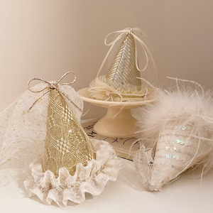 Gran oferta, horquillas elegantes con purpurina de oro blanco, pinzas de pinza para el pelo de cocodrilo de tela para mujeres y niños, accesorios para sombreros de cumpleaños - Product Image 4
