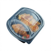 Boîtes alimentaires jetables en PP Fujian Bingo, 1 à 3 compartiments, pour déjeuner, bento, à emporter, transfert thermique, restaurant