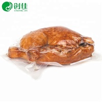 Sachet de viande glacée en nylon pe, 10 unités, 3 côtés, emballage de thon, transparent, pochettes scellés sous vide