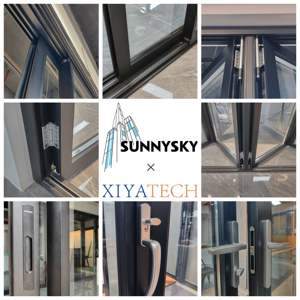 <span class=keywords><strong>Porta</strong></span> <span class=keywords><strong>Scorrevole</strong></span> in Alluminio Sunnysky Resistente agli Urti con Doppio Vetro a <span class=keywords><strong>Specchio</strong></span> per Case e Patio - Product Image 2