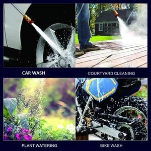 Rechargeable Wireless High-Pressure Car Wash <b>Gun</b> | Portable High-Power Lithium <b>Battery</b> Spray <b>Gun</b> for Car & Home Cleaning - Product Image 3