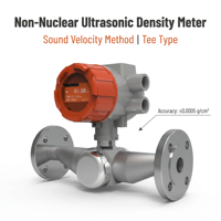 Densimètre de vitesse sonore pour liquides, type tee, DN25, non nucléaire, pour ligne de process de solutions pétrochimiques