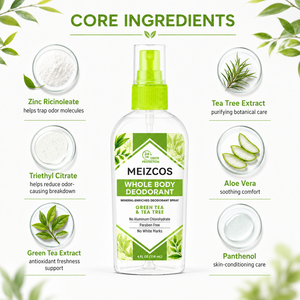 <span class=keywords><strong>Déodorant</strong></span> Corporel en Spray 118ml Thé <span class=keywords><strong>Vert</strong></span> <span class=keywords><strong>Arbre</strong></span> à Thé Enrichi en Minéraux Sans Aluminium Sans Parabène Sans Traces Blanches Fraîcheur 24H - Product Image 3