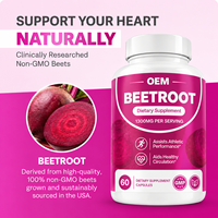 Capsules de Betterave Végétaliennes OEM – Poudre de Betterave, Complément Herbal pour Soutenir la Circulation, Améliorer les Performances Athlétiques et la Santé Cardiaque