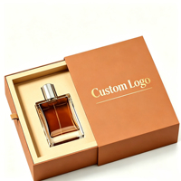 Caja de Perfume Moderna Dorada con Logotipo Grabado, Materiales Reciclados, Embalaje para Difusor, Uso Doméstico, Laminación UV Brillante/Mate, Impresión por Estampado