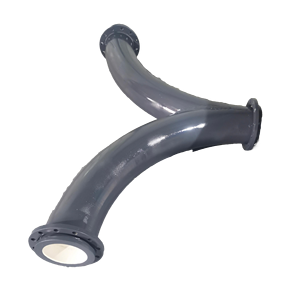 Tubo ad anello in ceramica corazzato: usura ineguagliata nelle applicazioni di manipolazione del cemento e della cenere mineraria - Product Image 1