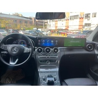 Lecteur multimédia automobile Android 14 double écran 25,6 pouces avec CarPlay et Android Auto intégrés pour Mercedes-Benz GLC Classe C W205 2015-2021