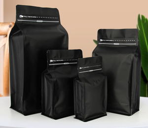 Aluminum Foil Coffee <b>Packaging</b> <b>Bags</b> Coffee Pouch with Valve Eight Side Coffee <b>Bags</b> with and Without Valve - Product Image 3