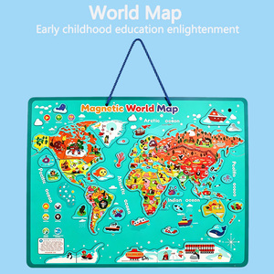 <span class=keywords><strong>Puzzle</strong></span> magnétique personnalisé de la <span class=keywords><strong>carte</strong></span> <span class=keywords><strong>du</strong></span> <span class=keywords><strong>monde</strong></span>, jouets éducatifs magnétiques pour enfants - Product Image 3