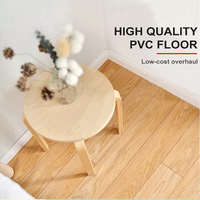 Suelo de Vinilo Plástico de Lujo Autoadhesivo de Bajo Precio y Ecológico de 1.5mm-3mm, Suelo de Vinilo Plástico LVT/LVP