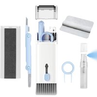Kit de nettoyage de clavier portable 7 en 1, mini aspirateur pour clavier, brosse de nettoyage pour écouteurs, moniteur d'ordinateur, électronique