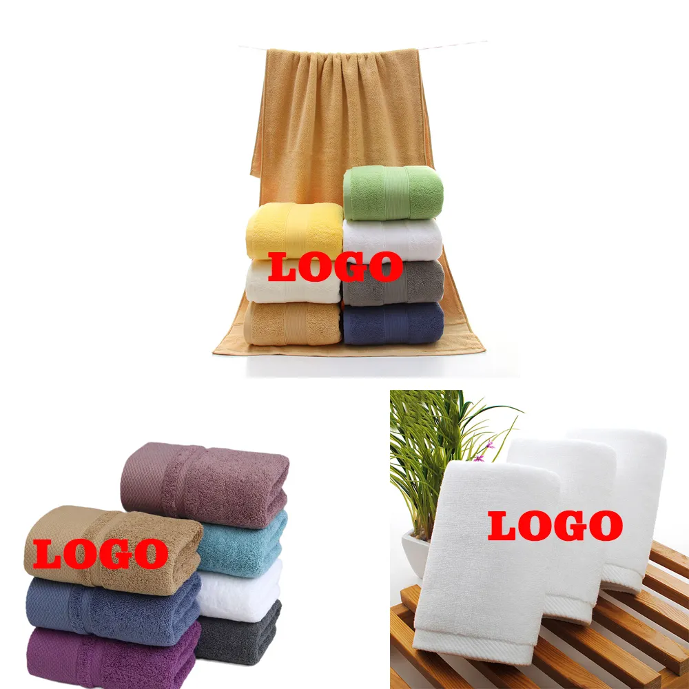 custom logo hairdressing 35*75cm cotton towel barber shop salon spa hotel towels