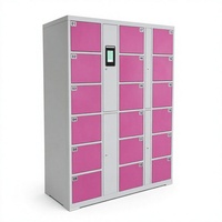 Armadietti Elettronici Intelligenti Self-Service per Saloni di Bellezza e Parrucchieri, Armadio Multi-scomparto con Accesso Tramite Riconoscimento Facciale e Impronta Digitale