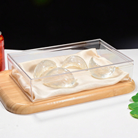 Boîte à tiramisu grande en plastique transparent de qualité alimentaire avec couvercle, idéale pour le stockage de gâteaux et comme boîte cadeau