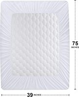 Housse de matelas imperméable anti-poussière taille double Jupes élastiques Utilisation hospitalière Protection de lit Coussin de protection de matelas