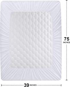 <span class=keywords><strong>Protector</strong></span> <span class=keywords><strong>de</strong></span> <span class=keywords><strong>Colchón</strong></span> <span class=keywords><strong>Impermeable</strong></span> y Antipolvo Tamaño Individual con Faldas Elásticas <span class=keywords><strong>para</strong></span> Uso Hospitalario - Product Image 3