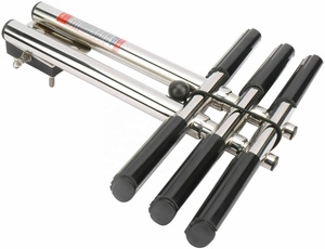 <span class=keywords><strong>Escalera</strong></span> DE <span class=keywords><strong>BUCEO</strong></span> vertical doble Marina extensible de acero inoxidable telescópica de 3 pasos <span class=keywords><strong>para</strong></span> hardware de barco pontón - Product Image 3