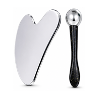Applicateur de crème pour les yeux de 5,8 cm, tête ronde, cuillère de massage facial, spatule cosmétique pour les soins de la peau sous les yeux