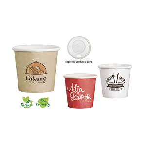 Bicchieri di Carta per Catering 4 Oz, Contenitori Ecologici Usa e Getta per Alimenti e Bevande - Product Image 3