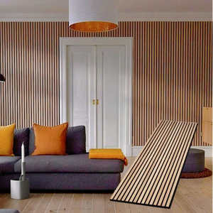 Panel Acústico de Pared de PVC Ecológico, Ignífugo, Insonorizante, con Líneas Curvas, Impresión Colorida, Negro o Blanco, Poliéster, <span class=keywords><strong>Akupanel</strong></span> - Product Image 2