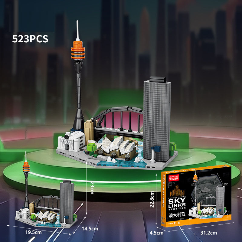 8785-4 Skyline Australie 523 pièces, boîte couleur chinoise, 24/boîte