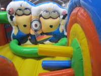 Château gonflable Nova Rides pour enfants, maison gonflable Little Yellow People à vendre
