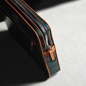 Pochette artisanale moderne de luxe en cuir d'alligator véritable – Pochette homme haut de gamme pour anniversaire - Product Image 4