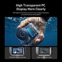 Boîtier étanche TELESIN 60m pour DJI Osmo Nano IPX8, boîtier de plongée sous-marine, protection anti-buée pour caméra d'action