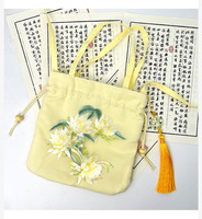 Sac brodé assorti au Hanfu, sac à main de style chinois, sac bandoulière rétro polyvalent, mini sac littéraire, sac décontracté traditionnel Han