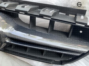 W213 कार्बन फाइबर कार ग्रिल 2016 + मर्सडीज बेंज ई क्लास w213 e63s amg कार्बन फाइबर ग्रिल ई 63s सामने बम्पर ग्रिल - Product Image 6