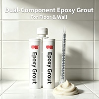 Mastic époxy professionnel lisse et brillant pour joints de carrelage – Scellant bicomposant anti-affaissement pour le jointoiement mural vertical