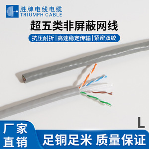 Shengpai Cat5e Network Cable Pure Copper UTP Unshielded Flame Retardant Communication Cable For Home Office Use - Product Image 5