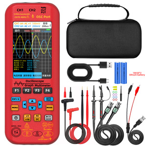 ออสซิลโลสโคปดิจิตอลแบบสองช่องสัญญาณ 50MHz เครื่องกำเนิดสัญญาณ มัลติมิเตอร์ แบบกราฟิก พกพาสะดวก พร้อมระบบ Auto Range และบันทึกข้อมูล - Product Image 5