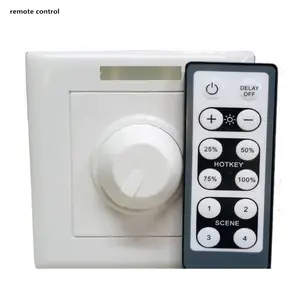 LED dimming switch 110V-220V knob 86 type home infrared remote control dimmer thyristor switch 200W