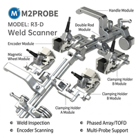 Escáner Ultrasónico EINTIK M2PROBE R3-D Multi-Sonda PA TOFD para Inspección de Soldaduras Longitudinales y Circunferenciales NDT