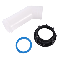 Tube de dérivation de drainage de réservoir d'eau 45mm 43mm bec de vidange accessoires de vanne de réservoir IBC