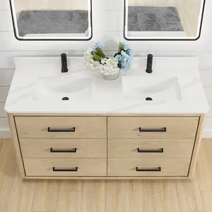 <span class=keywords><strong>Mobile</strong></span> <span class=keywords><strong>bagno</strong></span> in legno massello da terra, prodotto in Vietnam da Homedee Vietnam Factory. - Product Image 3
