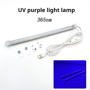 Barre lumineuse noire à LED avec bande USB Lampe UV <span class=keywords><strong>pour</strong></span> Halloween <span class=keywords><strong>Peinture</strong></span> corporelle et détection d'urine Glow in Dark <span class=keywords><strong>Tapisserie</strong></span> Poster Décoration - Product Image 2