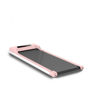 Pembe mavi renk Mini elektrikli koşu bandı ev Fitness yürüyüş Pad altında masa koşu bandı ile Bluetooth App yürüyüş ped koşu bandı - Product Image 1