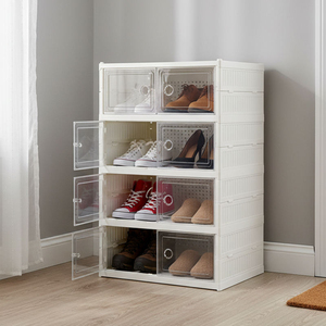 Moderno Zapatero Plegable con Doble Puerta, Ecológico, para la Entrada del Hogar - Product Image 3